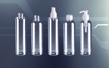Butelki PET 250 ml farmaceutyczne lub kosmetyczne z nakrętką, pompką lub atomizerem. Butelki na kosmetyki lub leki. - miniatura.